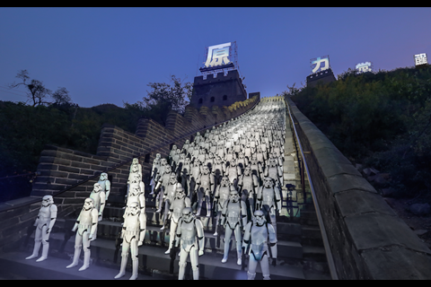 Star Wars: The Force Awakens at The Great Wall of China